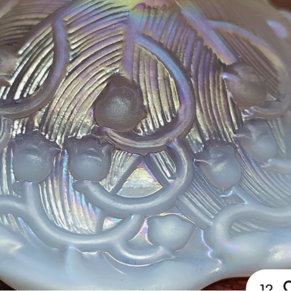 Fenton Pink Iridescent Lily of the Valley Vase - Picture 6 of 6